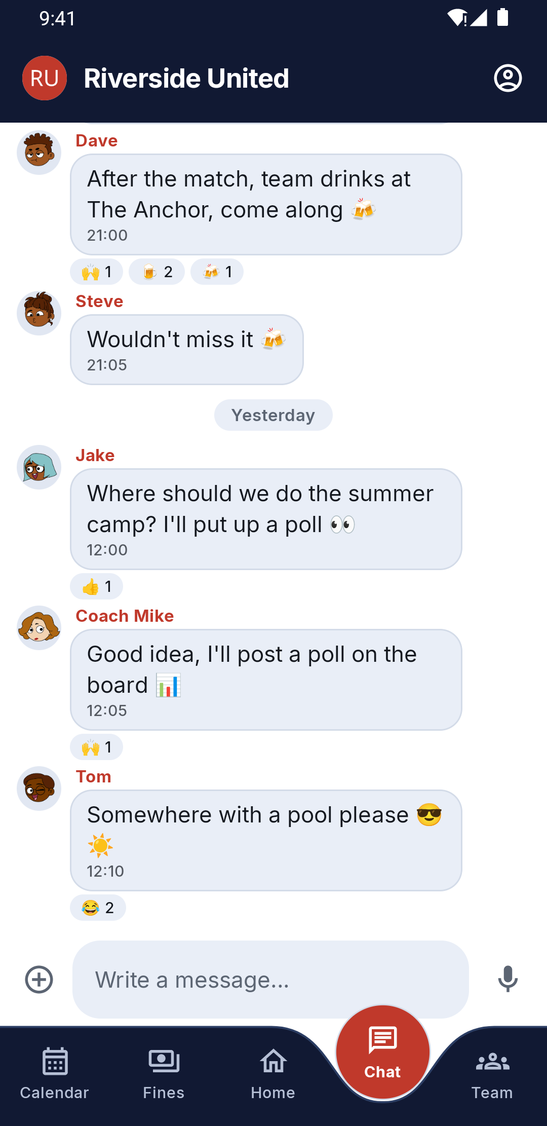 Team chat
