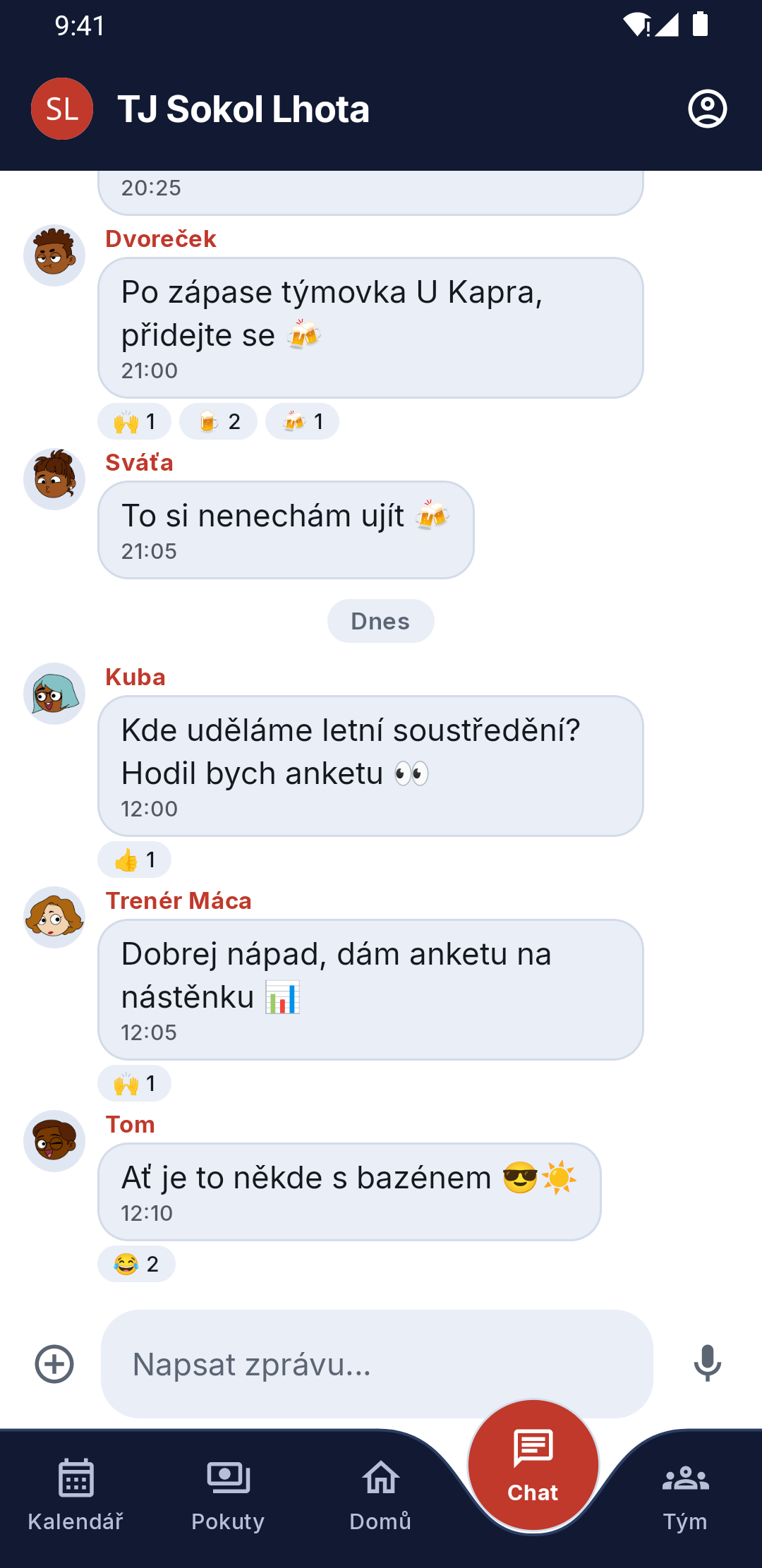 Týmový chat